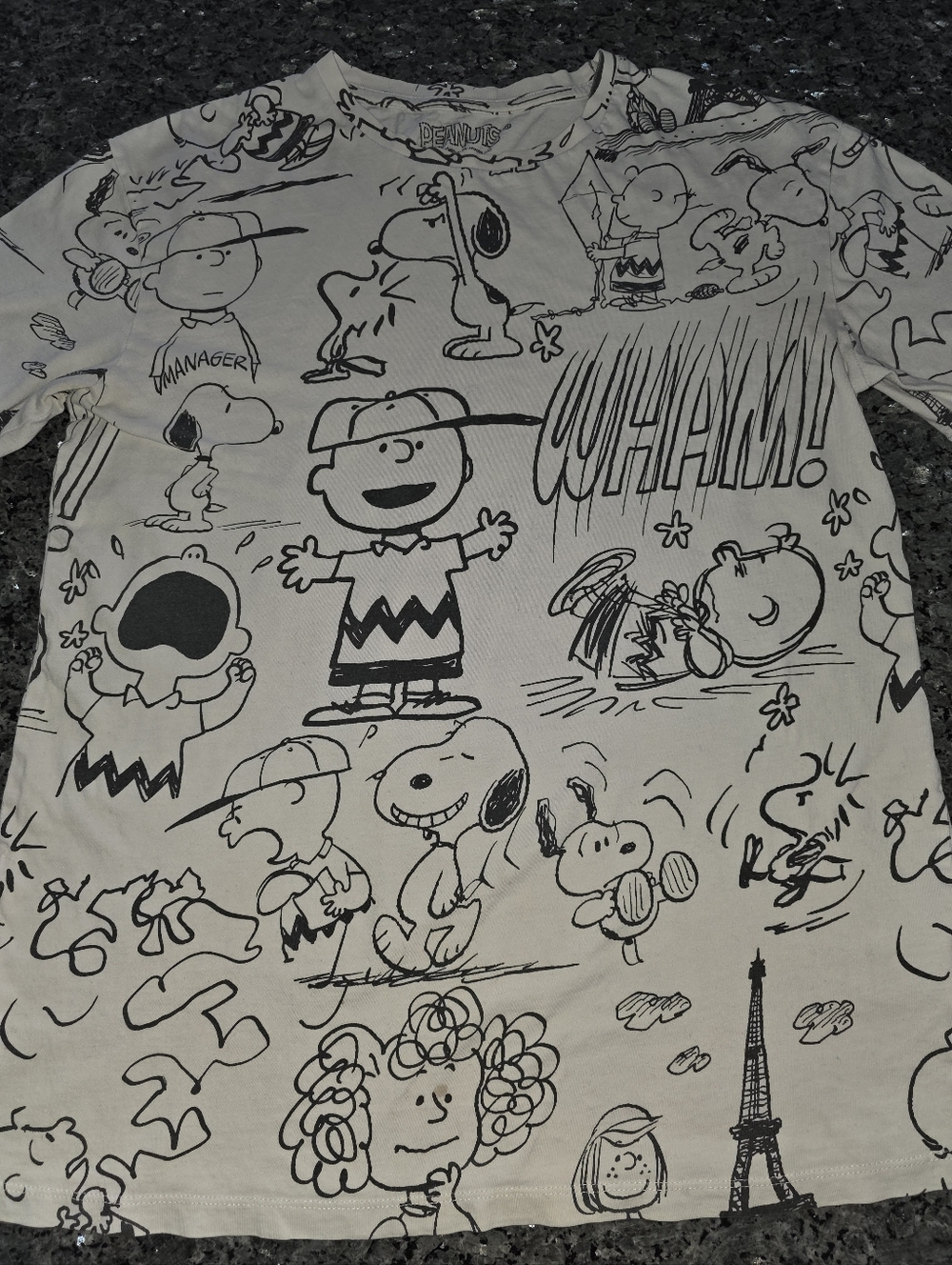 Eleven Paris White and Black Peanuts Shirt